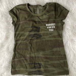 Girls Army fatigue T-shirt